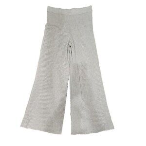 The Drop Sweater Pants Catalina Pull-On Rib Flare Beige NWOT Women's Large